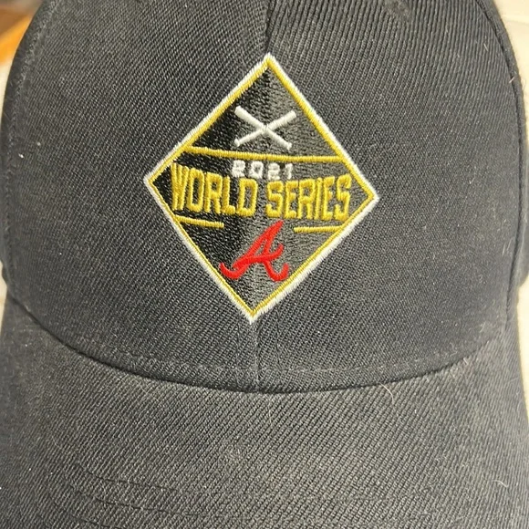 Atlanta Braves 2021 World Series adjustable black hat - Picture 2 of 6